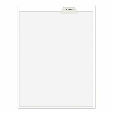 AVERY DENNISON Avery, Avery-Style Preprinted Legal Bottom Tab Divider, Exhibit B, Letter, White, 25PK 11941